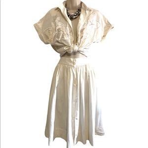 Handmade Vintage 2pc Skirt Set